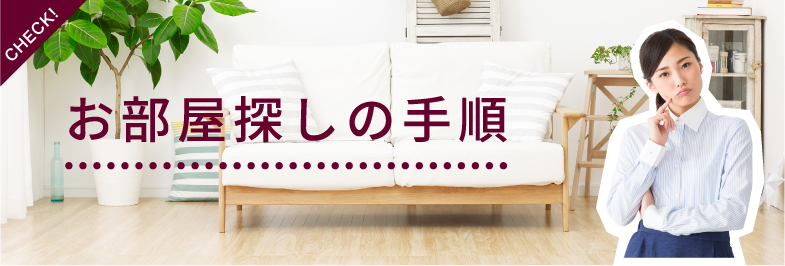 お部屋探しの手順
